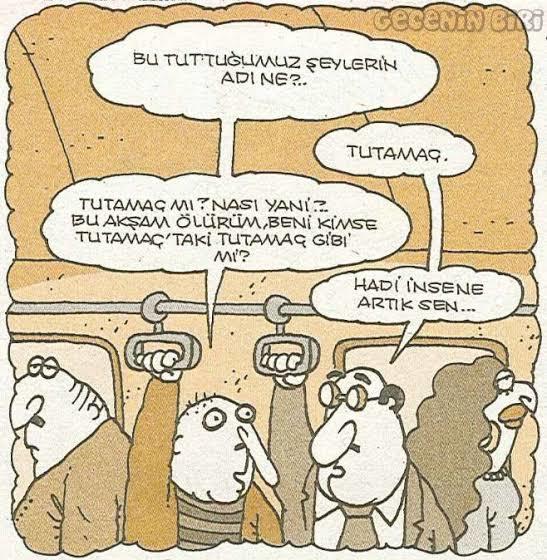 Otobüste tutulan şeyin adı nedir?