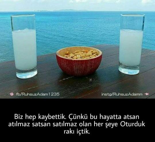 Karşılıklı oturup rakı içmek istediğiniz biri varmı?