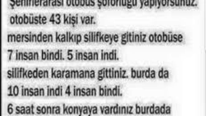 Zeka sorusu sizce cevap nedir?