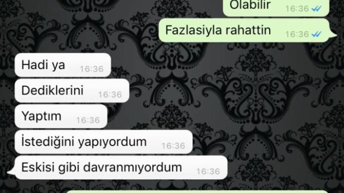 1hafta once ayrildigim eski sevgilim yazdi (wp konusmamiz resimli)?
