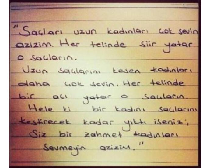 Saçlarına kıyan kadın her şeyden vazgeçmiş kadın mıdır yoksa her şeye yeniden başlayan mı?