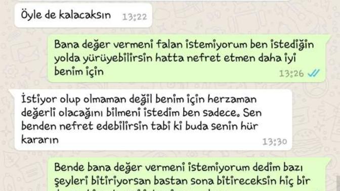 Ayrılırken benim için değerlisin öylede kalacaksın demek saçma değil mi sizce de?