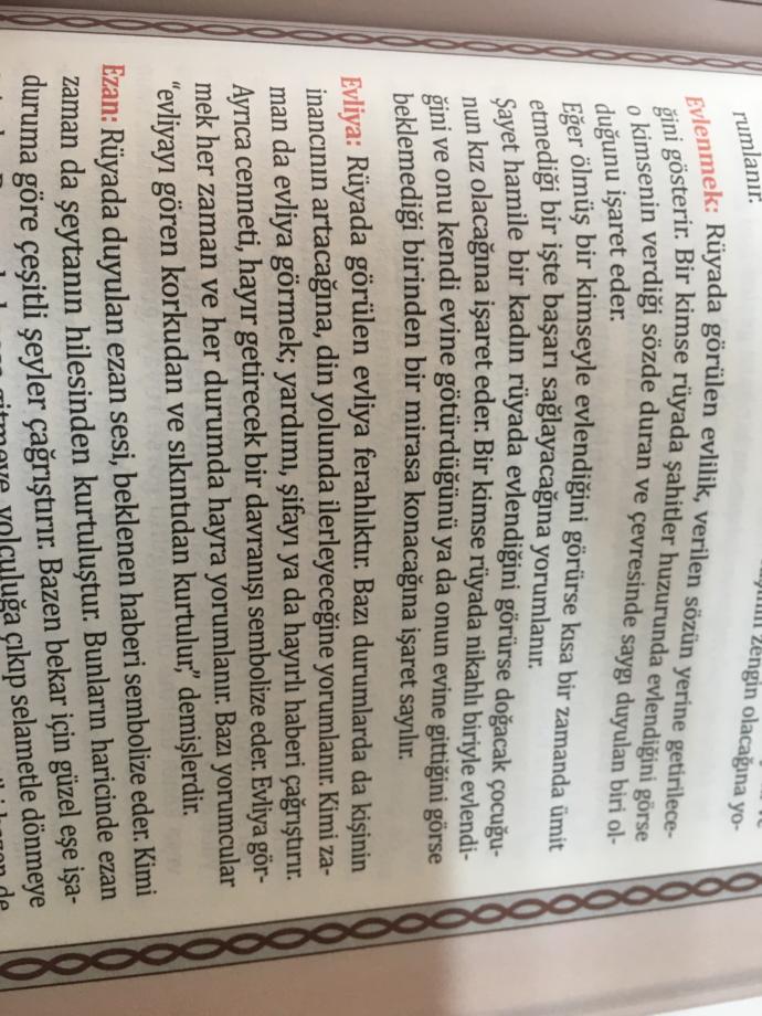 Rüyada evliya görmek nedemek?