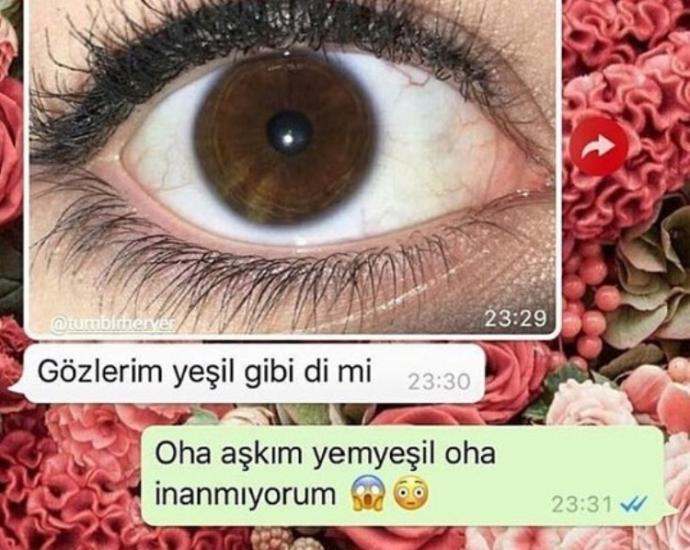 Gözleri böyle menekşe moru olan varmı?