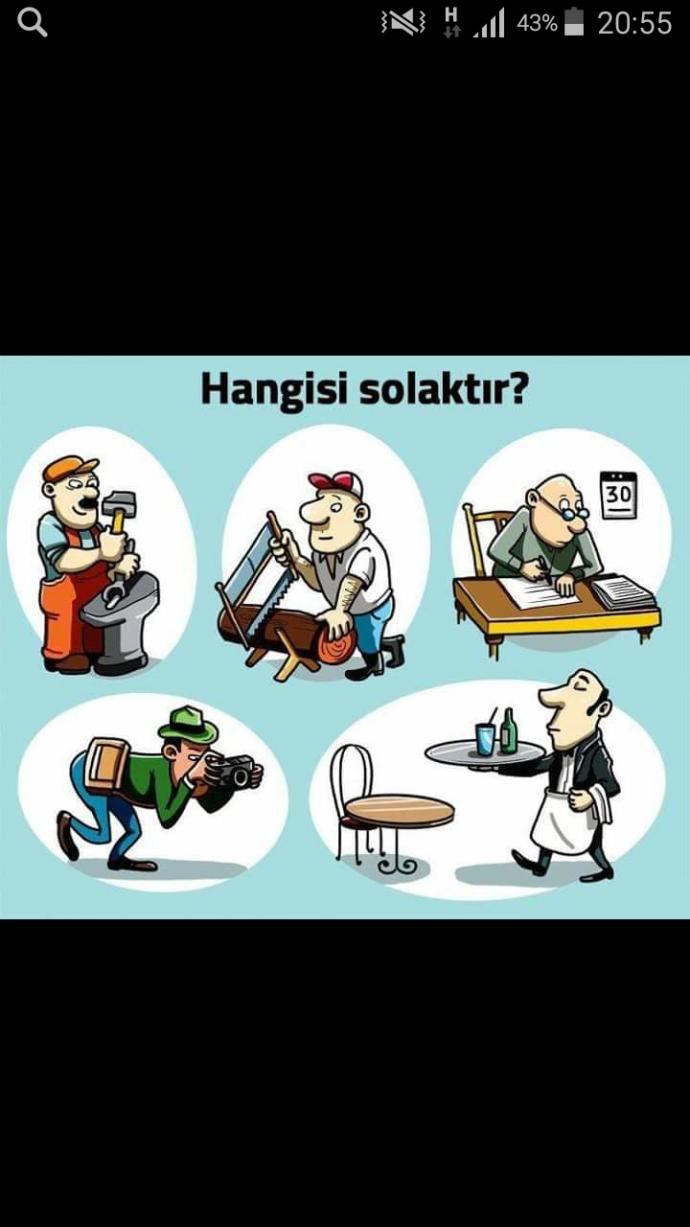 Sizce hangisi solaktır?