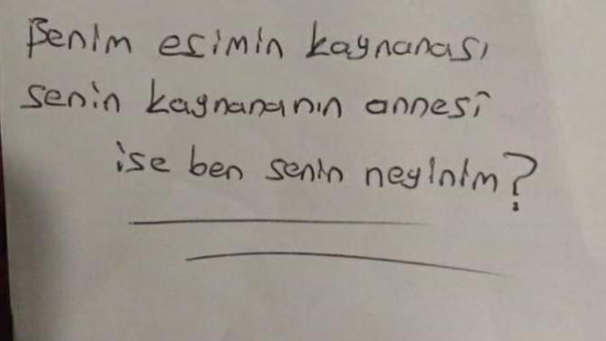 Beyin yakan soru mu acaba?