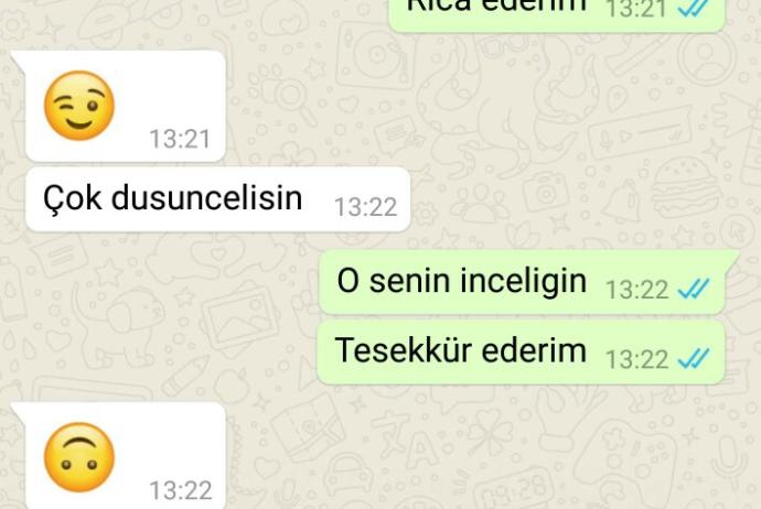 Bu mesajlasmadakıli ters emojinin anlamı ne?
