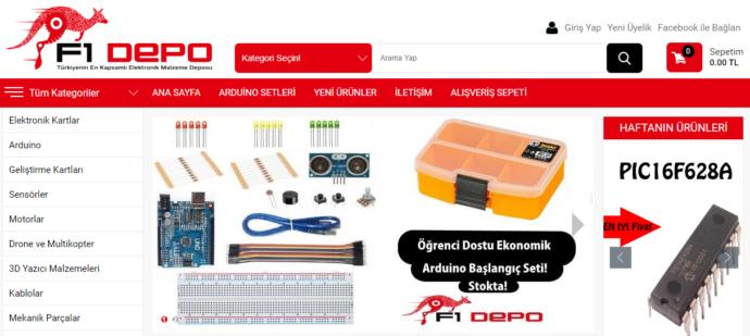F1Depo internet sitesi
