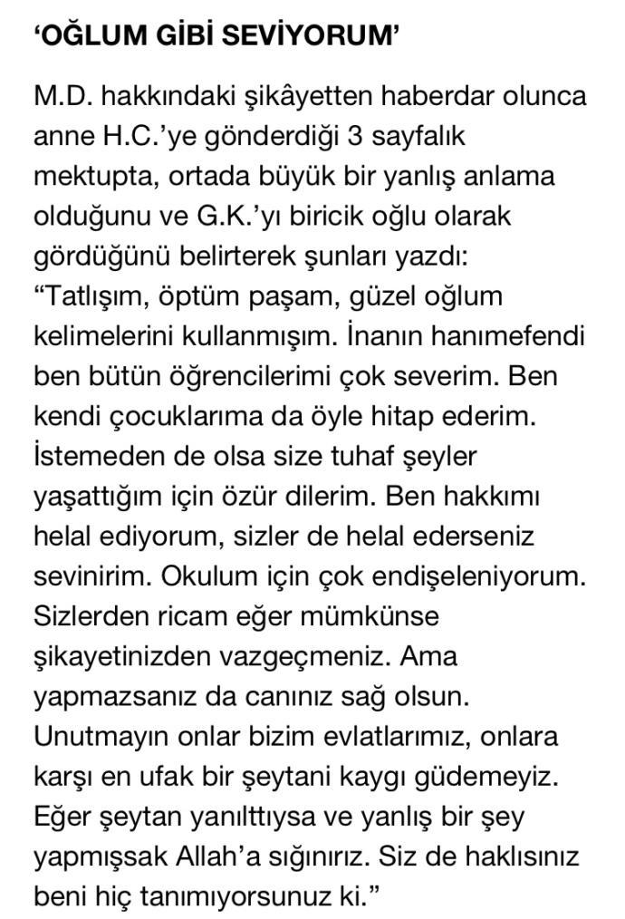 Tekirdağ’da İmam Hatip Lisesinde görev yapan Erkek Öğretmen,10. sınıf Erkek Öğrencisine tacizde bulunup mesajlar attı, bu nedir?