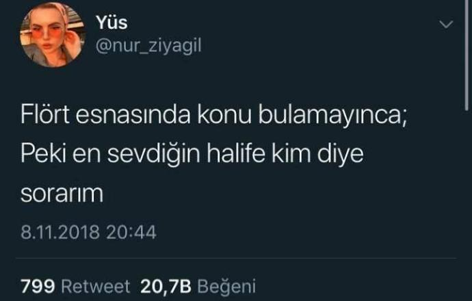 Flört dönemi sorulacak güzel bir soru biliyor musunuz?