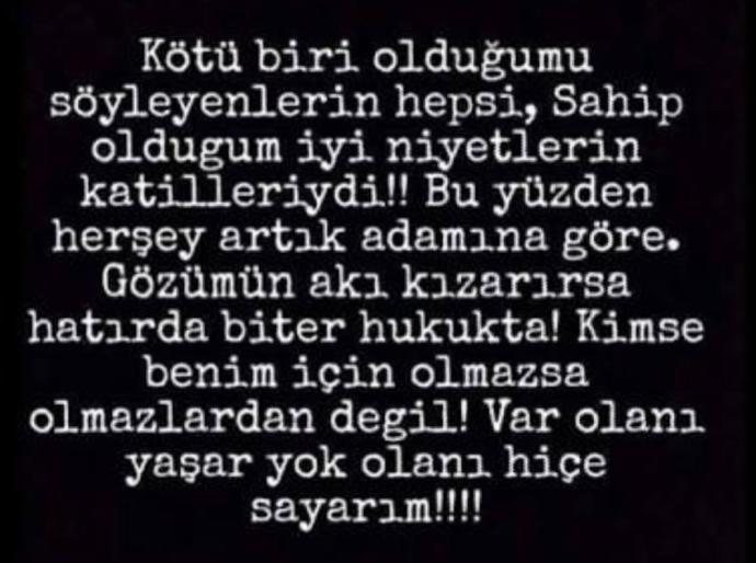 Sizi en iyi ifade eden sözleri bırakır mısınız ?