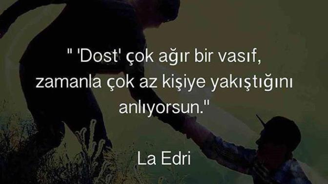Şu zamanda, en zor günlerinde yanında olan ve hiç düşünmeden sırtını yaslayabileceğin bir dostun var mı?