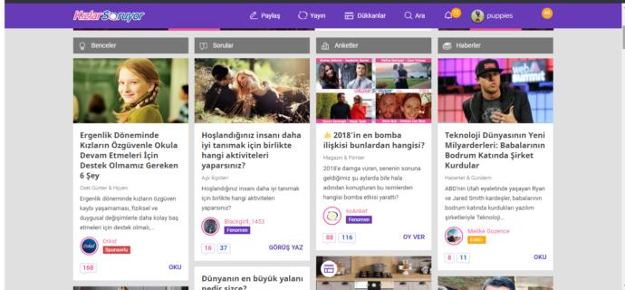 KizlarSoruyor vitrinine Haberler sütunu eklenmiş. Bu güncellemeyi nasıl buldunuz?