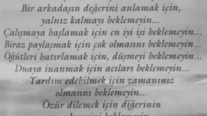 Sevmek için sevilmeyi bekleyenlerden misin?