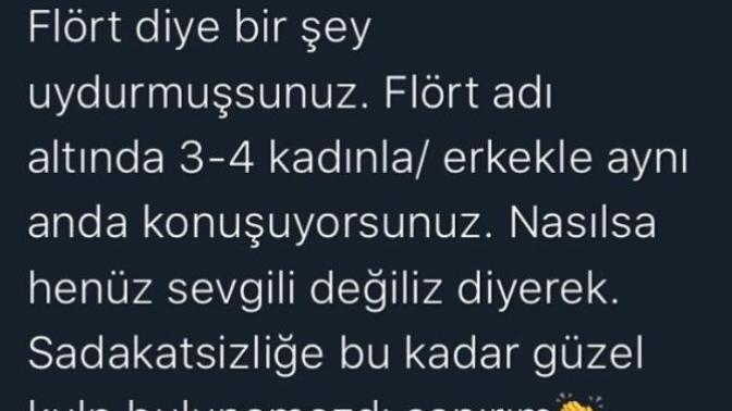 Flörtünüz var mı?