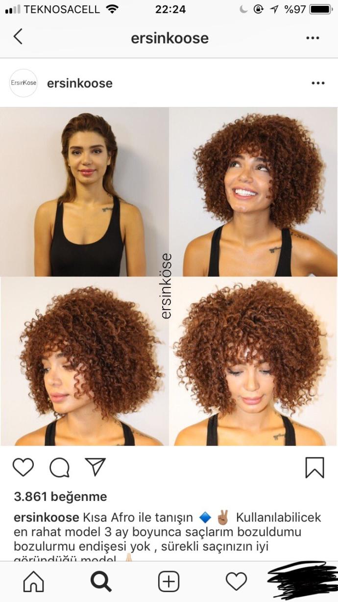 Bu saç modelinin adı afro dalgası, nasıl?