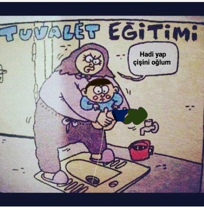 S*çmıyor ki çiş yapıyor 