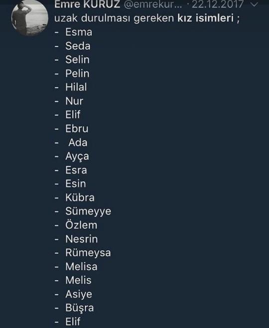 İsimlere karşı önyargınız var mı? Hangi isim size ne düşündürüyo?