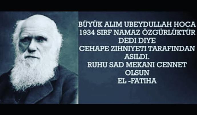 104 yıl önce bugün idam edilen büyük tasavvufçu Ubeydullah Hoca. İktidar CEHAPE iktidarı, zihniyet CEHAPE zihniyeti...