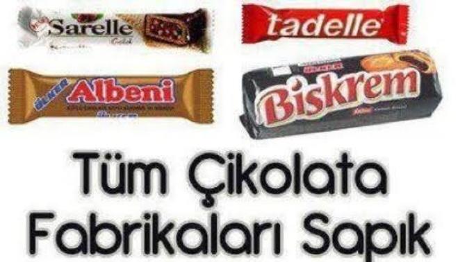 Tüm çikolata markaları sapık; albeni, sarelle, tadelle.. Tüm abur cuburları hayatımızdan çıkarmamız gerekmez mi?