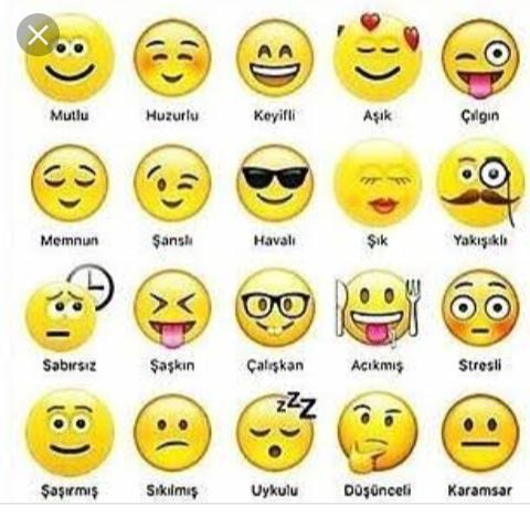 Şu an ruh halini hangi emoji yansıtıyor?