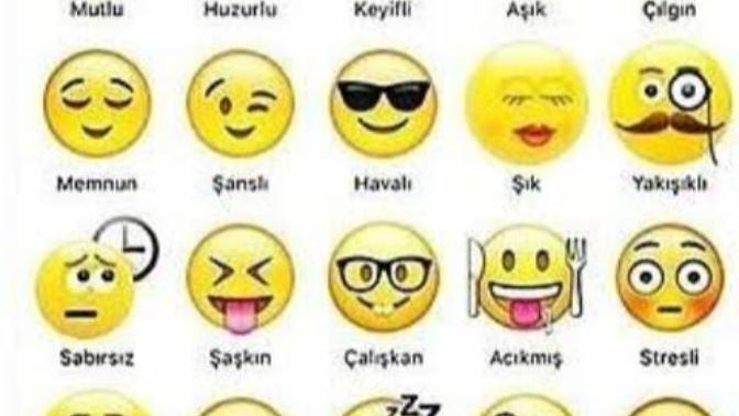 Şu an ruh halini hangi emoji yansıtıyor?