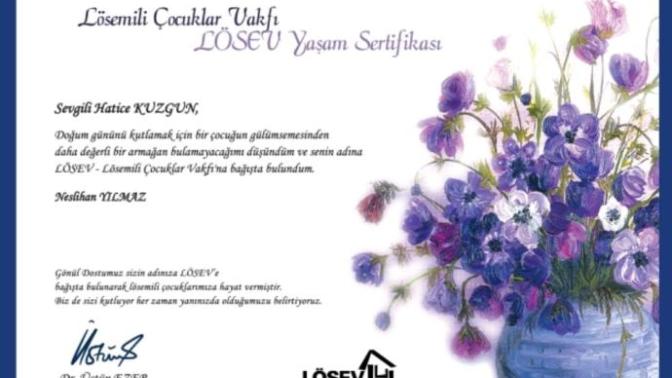 Doğum günü hediyesi olarak bağışta bulunmak?
