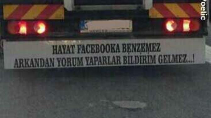 Kamyon arkası yazıları çok hoş değil mi?😂?