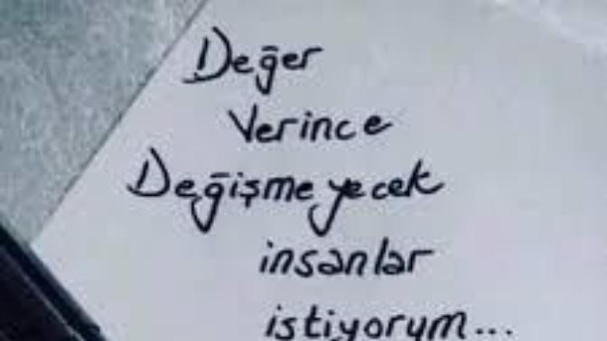 ******İnsanlar değer verince degişirmi?