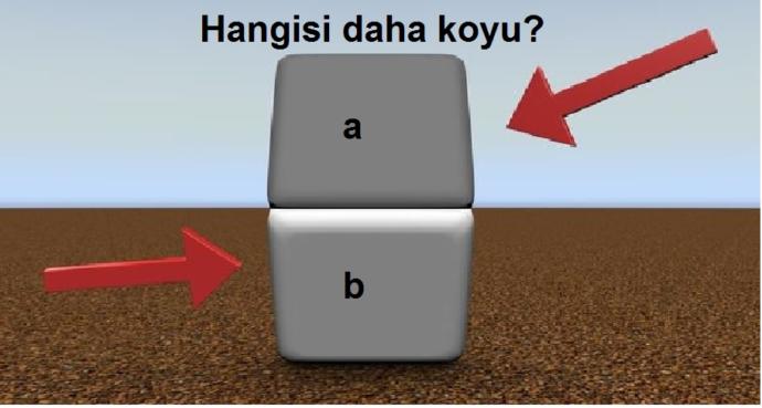 Parmağınızı birleşim çizgisine koyup bir daha bakın.