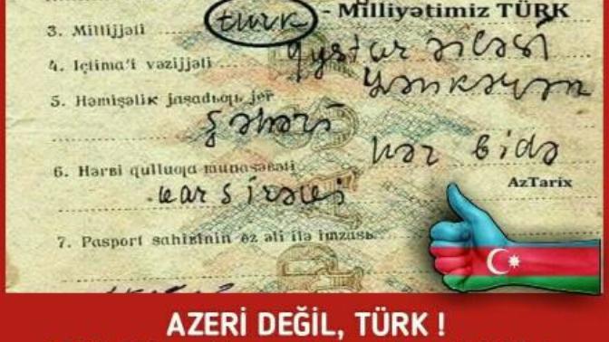 Azeri değil, TÜRK?