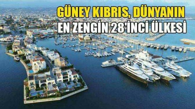 Güney Kıbrıs rum kesimi en zengin 28 ci ülke seçildi sizce neden?