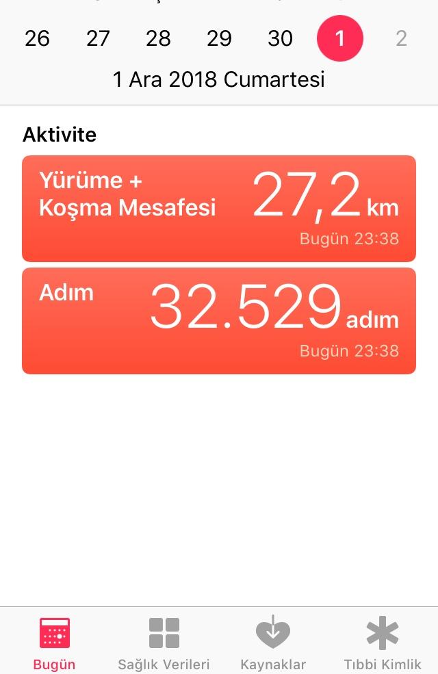 Sağlığınız için günde kaç adım yürüyorsunuz?