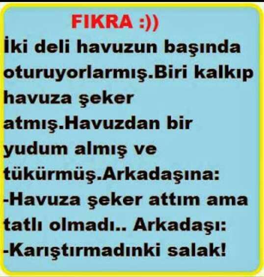 İki deli bir araya gelmemelimi? Neden?