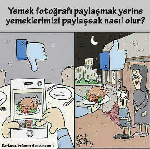 Yenilen içilen şeyi fotoğraf çekip paylaşmak sizce nasıl bir yaklaşım?