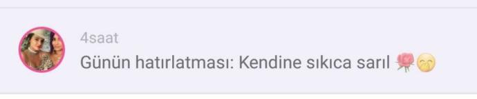 KizlarSoruyor'un hatırlatmaları çok tatlı değil mi?