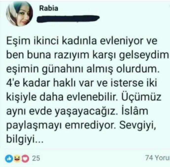 Rabia kardeşimizin görüşü hakkında ne düşünüyorsunuz?