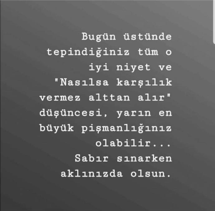 Pişman olur mu sizce bunu size yapanlar 