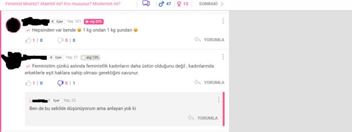 Feministlerin iki yüzlülüğüne örnekler buldum. Halen daha feminizmi (kadın üstünlüğünü) eşitlik zannedenler kaldı mı?