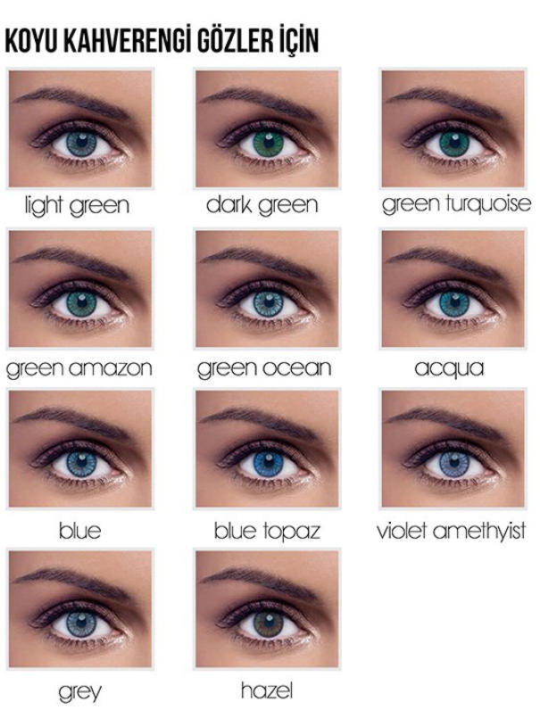 Renkli lens seçimi?