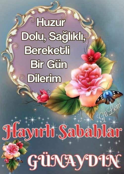 Günaydın hayırlı sabahlar nasılsınız?
