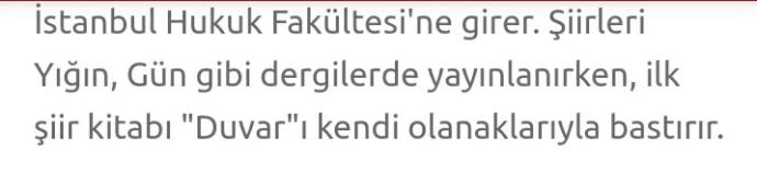Sevdiği kıza şiir yazdığı için okuldan atılan, hapse giren şair Attila İlhan'ın hikayesini biliyor muydunuz?