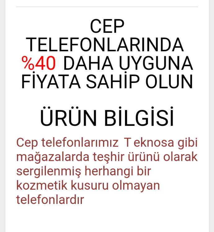 Bu teşhir ürün telefonlardan satın alsam problem yaşar mıyım?