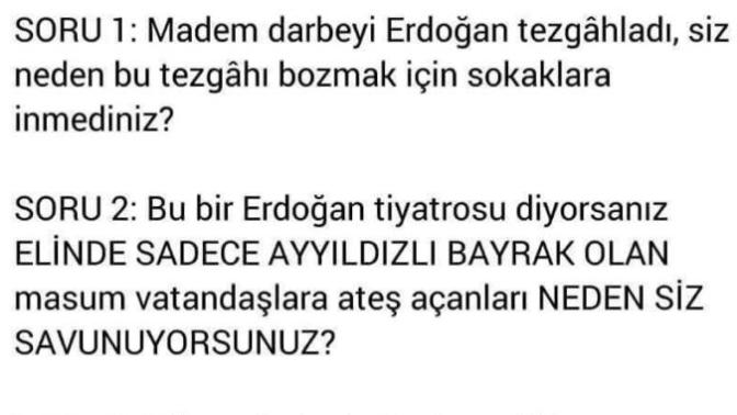 15 Temmuz tiyatroydu diyenler  bir  bakabilir mi acaba?