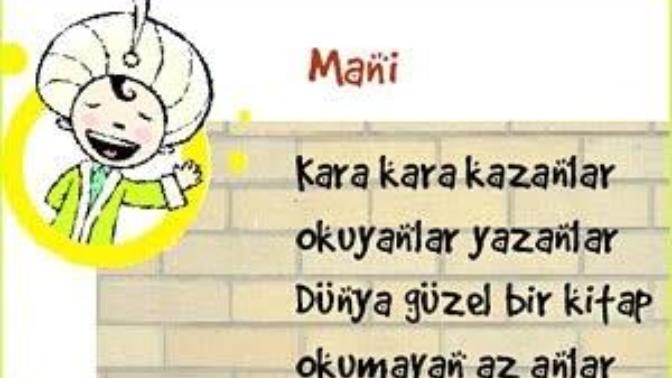 Kendiniz bir mani uydurabilirmisiniz?