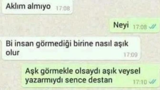 Siz hiç görmediğiniz birine aşık oldunuz mu?