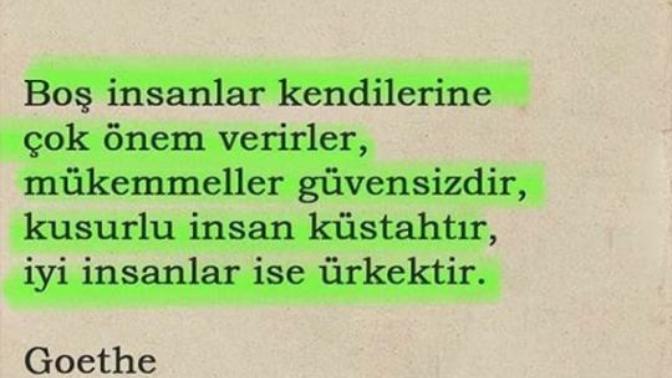Bu da benden egolu insanlara gelsin?