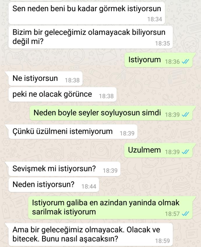 Sunlari okuyup bir yorum yapsaniza ya bu istiyomu benle sevismek istemiuomu?