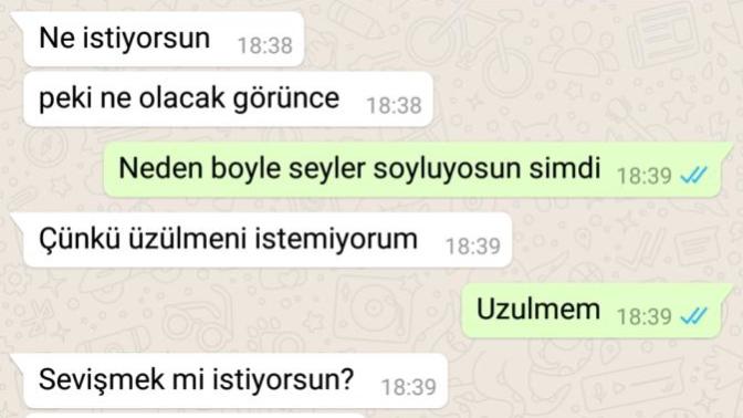Sunlari okuyup bir yorum yapsaniza ya bu istiyomu benle sevismek istemiuomu?