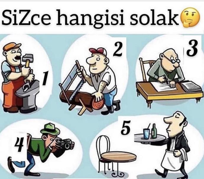 Sizce hangisi solak?